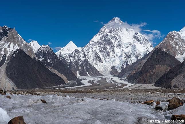 世界で2番目に高い山は「K2」